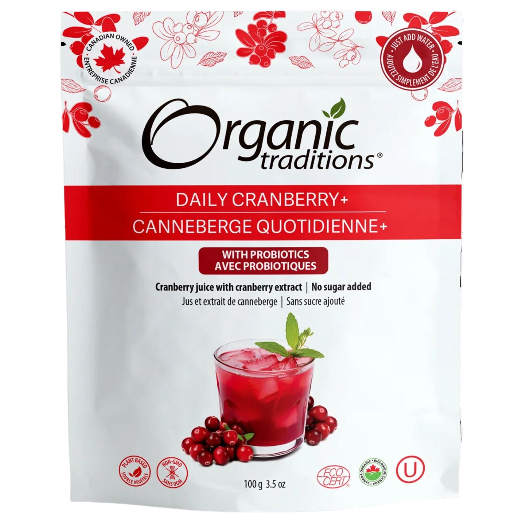 Organic Traditions Organic Probiotic Cranberry Supreme 100g