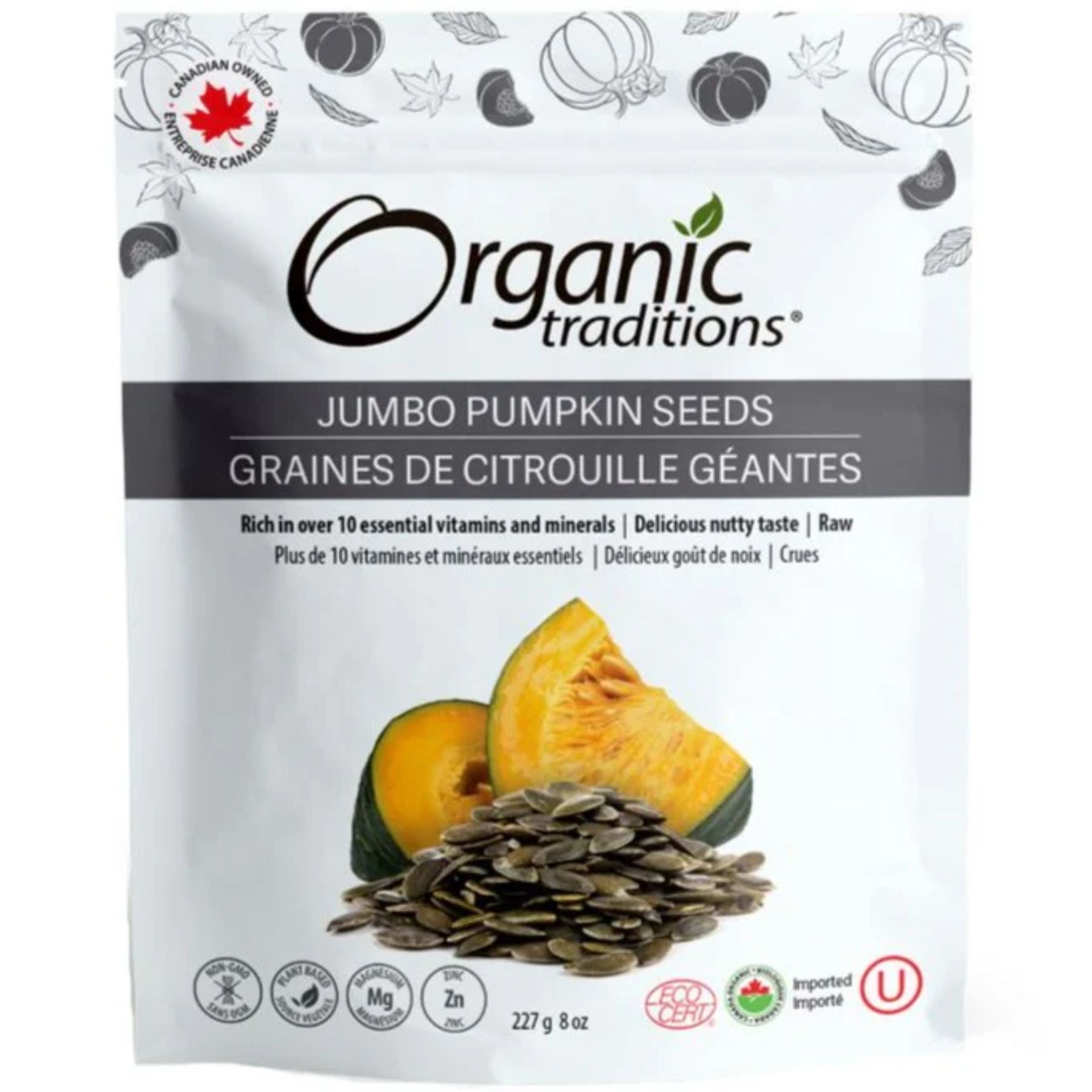 Organic Traditions Organic Jumbo Pumpkin Seeds 227g