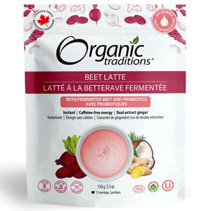 Organic Traditions Organic Beet Latte with Fermented Beets and Probiotics 150g