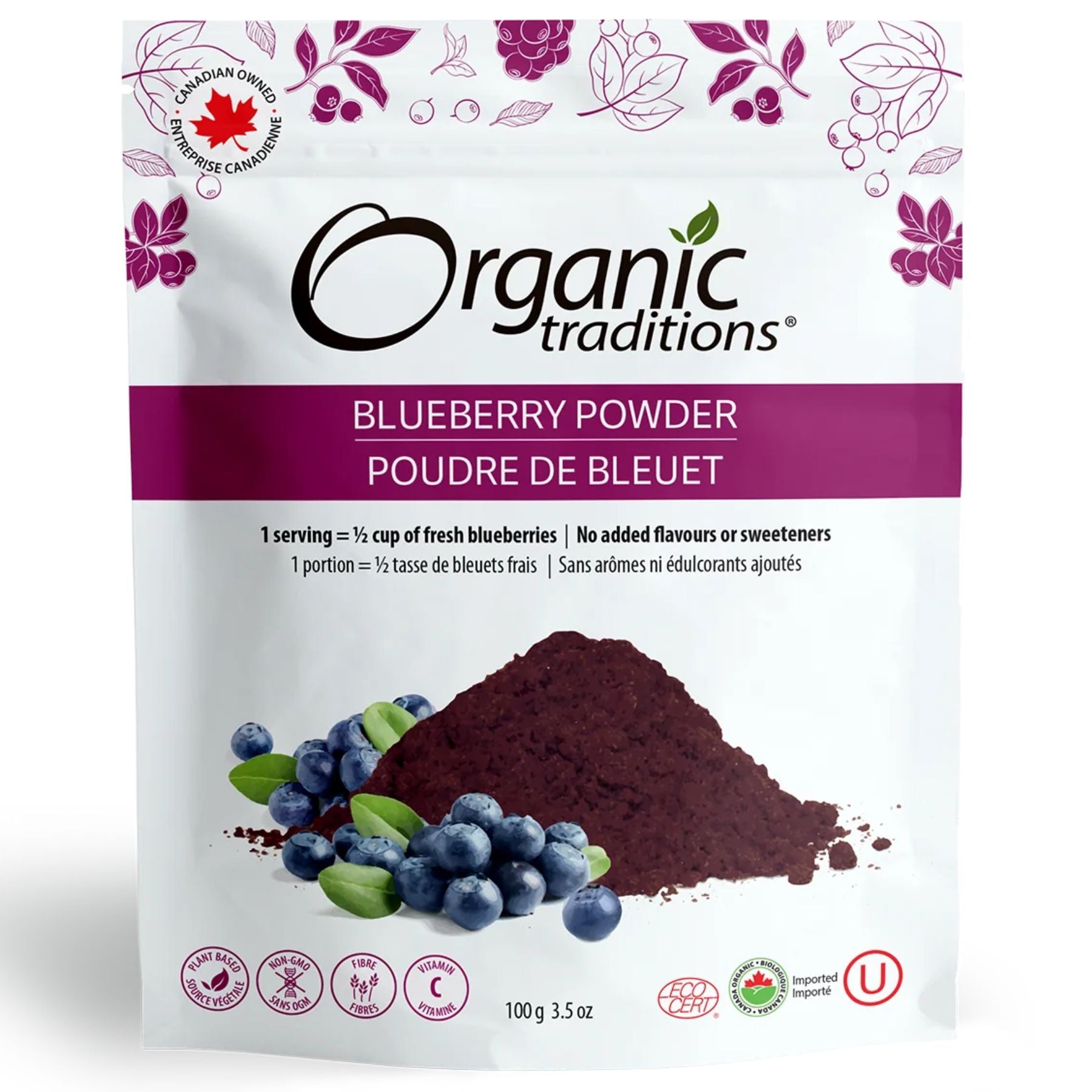 Organic Traditions Organic Blueberry Powder 100g