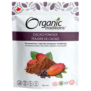 Organic Traditions Organic Cacao Powder 454g