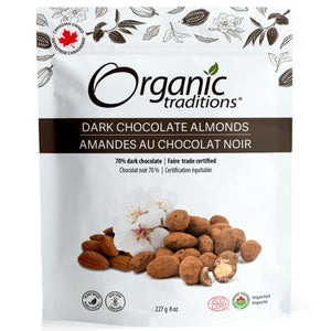 Organic Traditions Organic Dark Chocolate Covered Almonds 227g