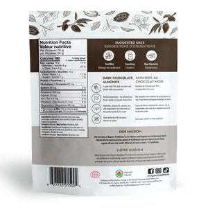 Organic Traditions Organic Dark Chocolate Covered Almonds 100g