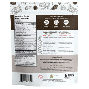 Organic Traditions Organic Dark Chocolate Covered Hazelnuts with Chili 100g