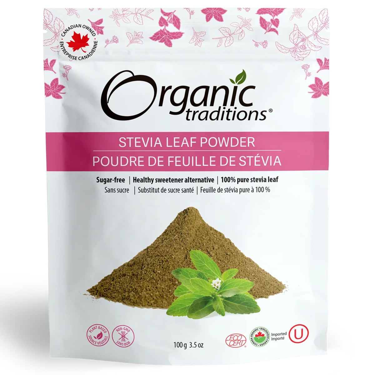 Organic Traditions Organic Green Leaf Stevia Powder 100g