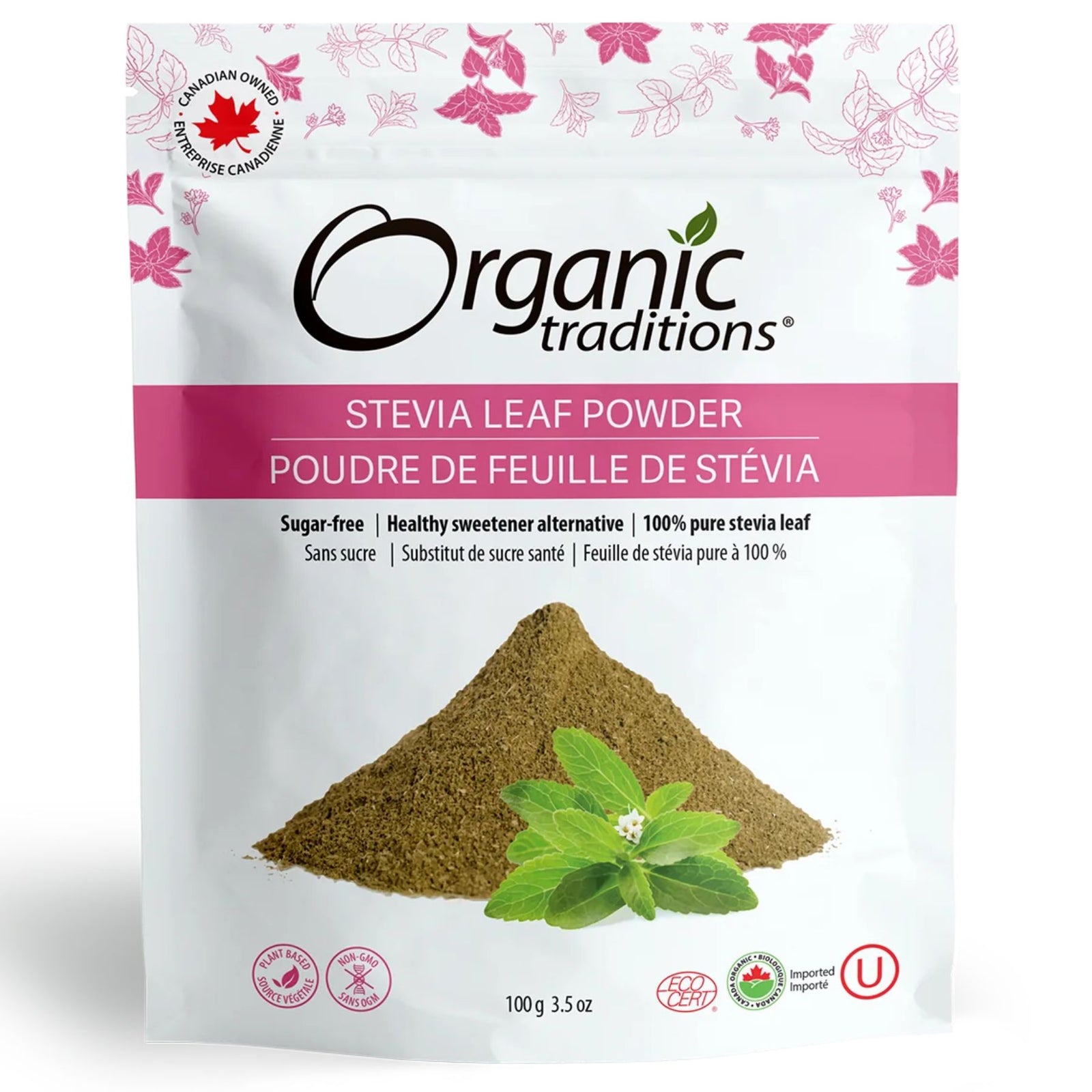 Organic Traditions Organic Green Leaf Stevia Powder 100g