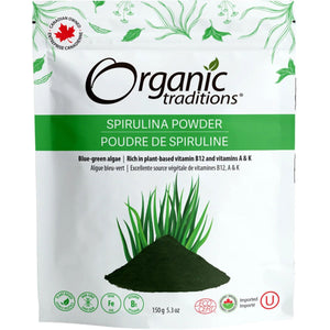 Organic Traditions Organic Spirulina Powder 150g