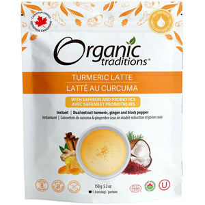 Organic Traditions Turmeric Latte with Probiotics 150g