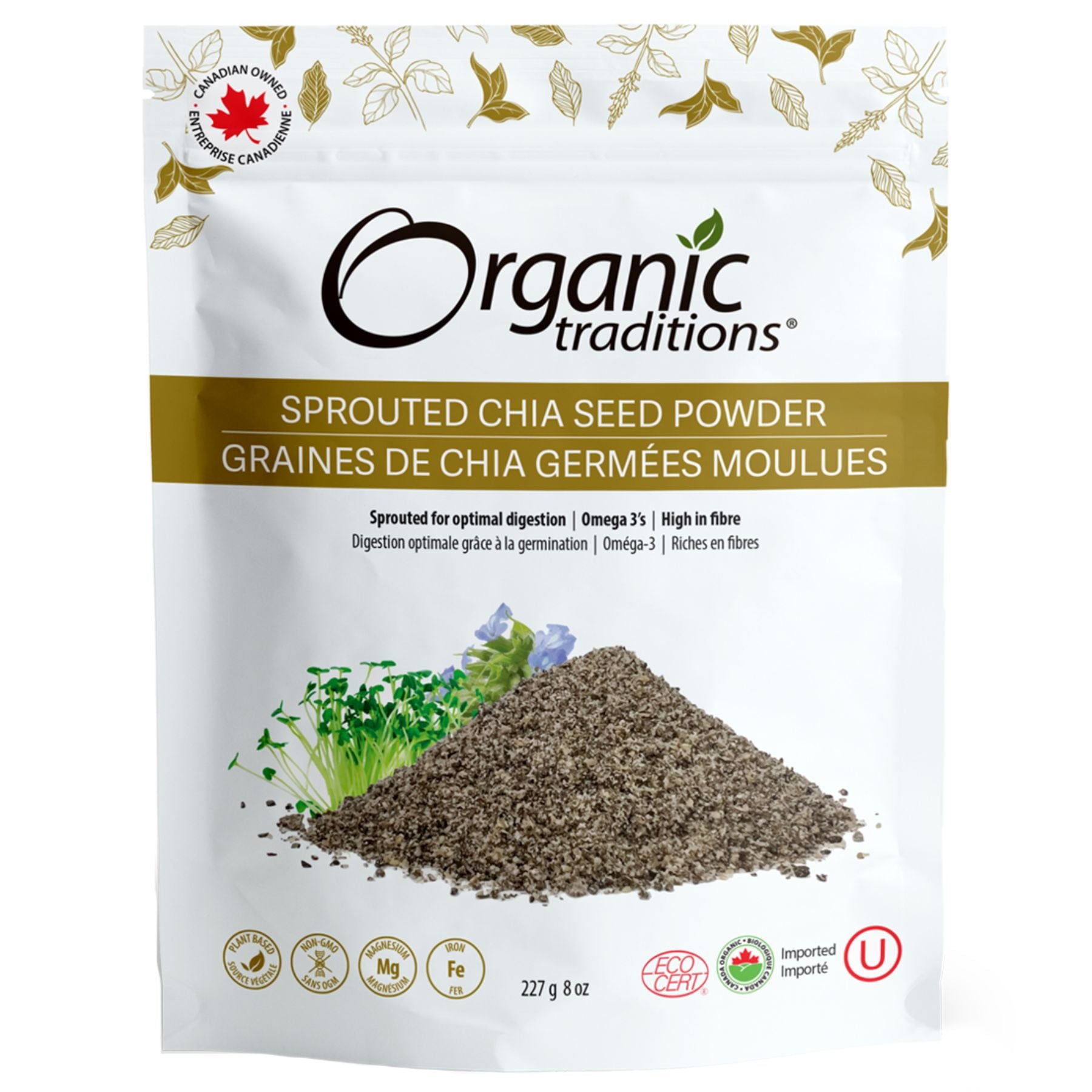 Organic Traditions Organic Sprouted Chia Seed Powder 227g