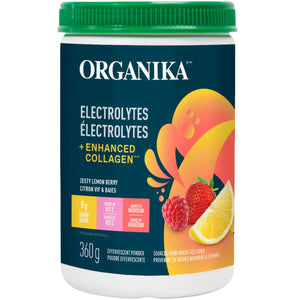 Organika Electrolytes + Enhanced Collagen - Zesty Lemon Berry 360g