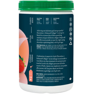 Organika Electrolytes + Enhanced Collagen - Strawberry Peach 360g