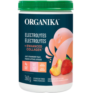 Organika Electrolytes + Enhanced Collagen - Strawberry Peach 360g