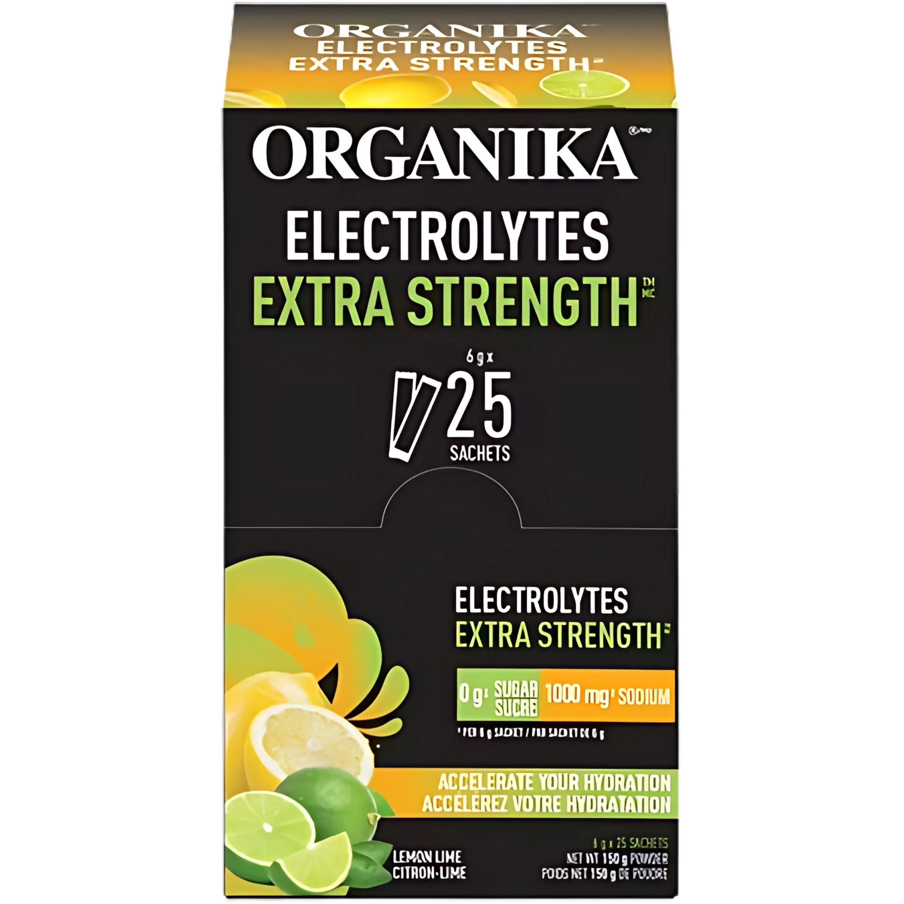 Organika Electrolytes Extra Strength On-the-Go Sachets 25x6g