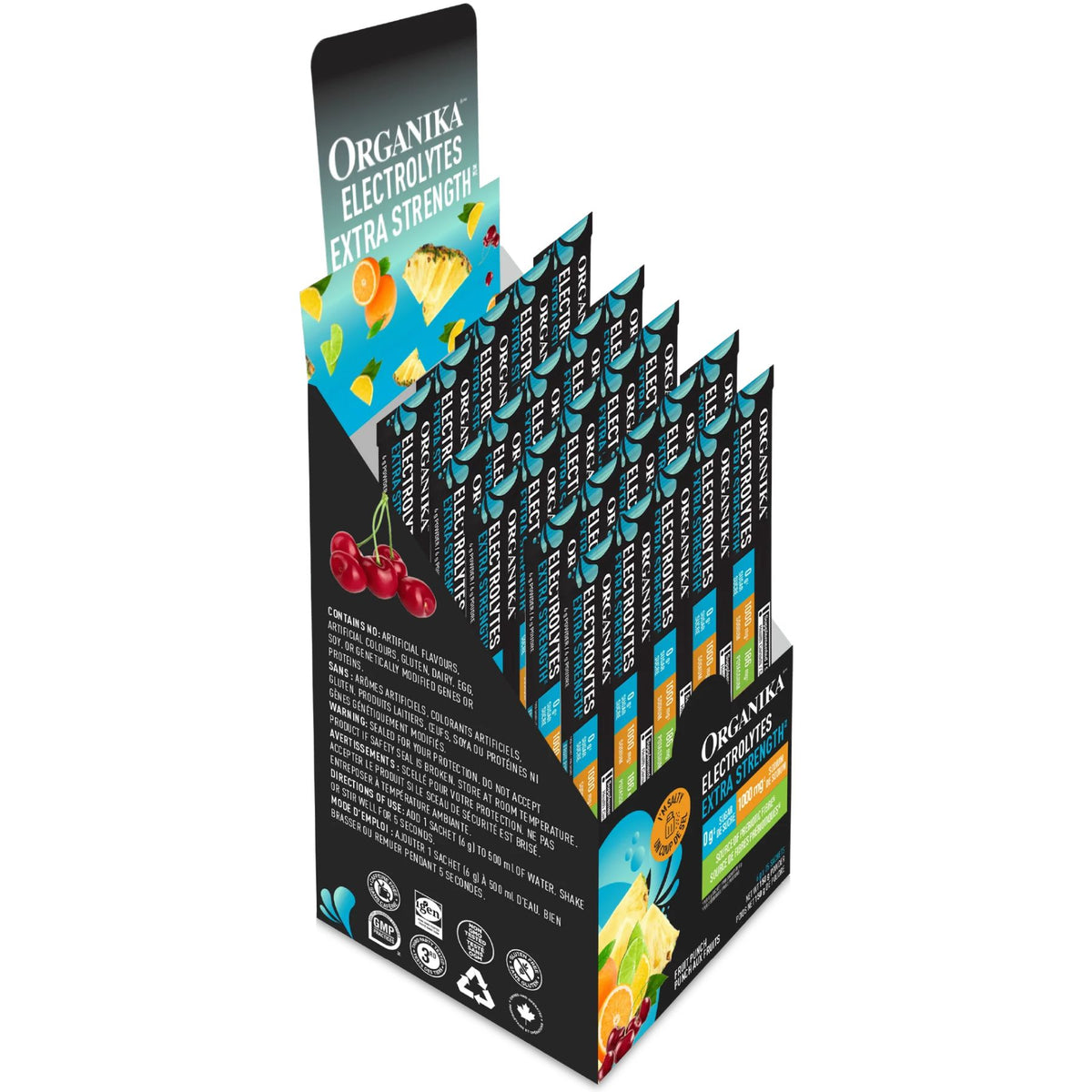 Organika Extra Strength Electrolytes Fruit Punch 6pk (6gx25)