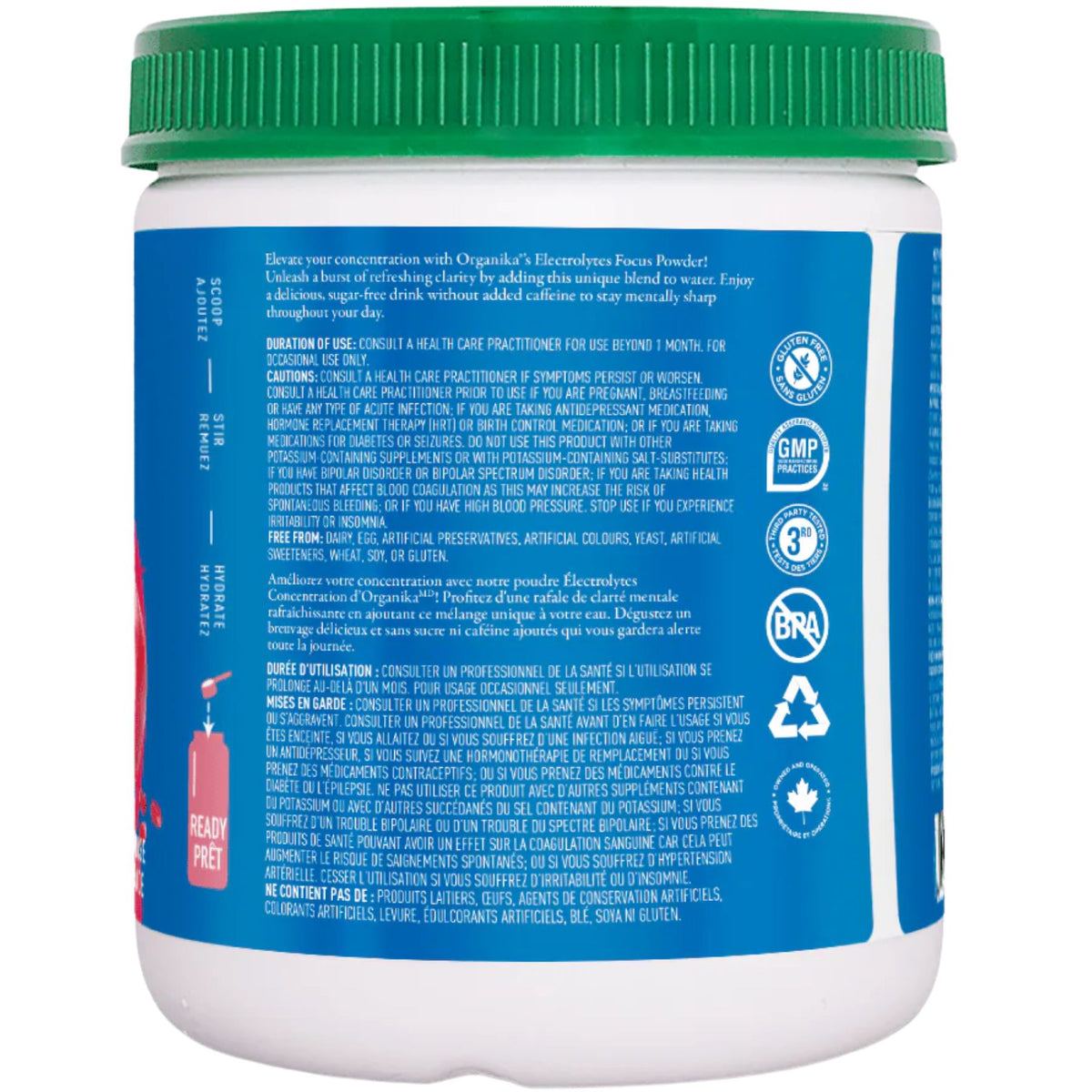 Organika Electrolytes Focus 180g