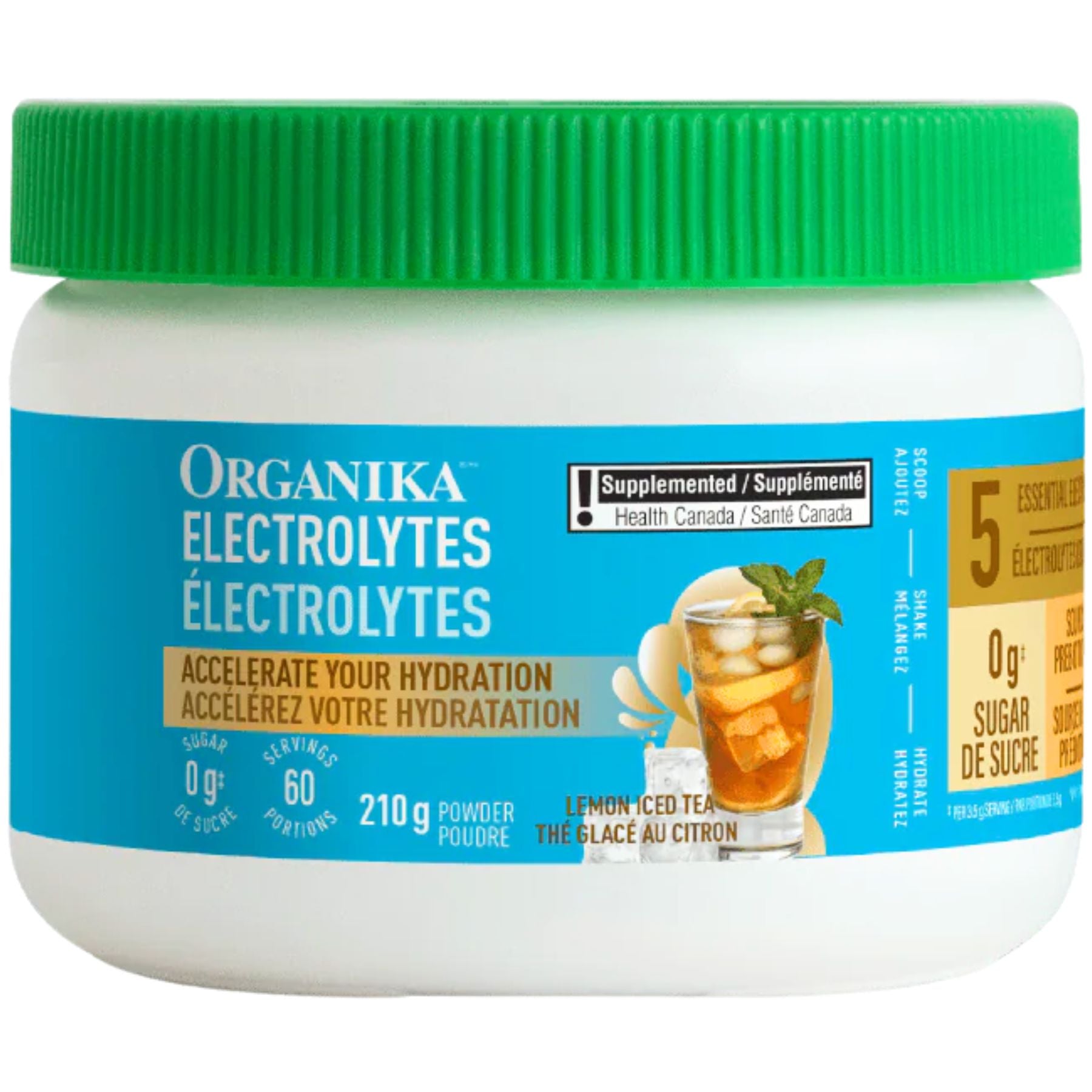 Organika Electrolytes Lemon Iced Tea 210g