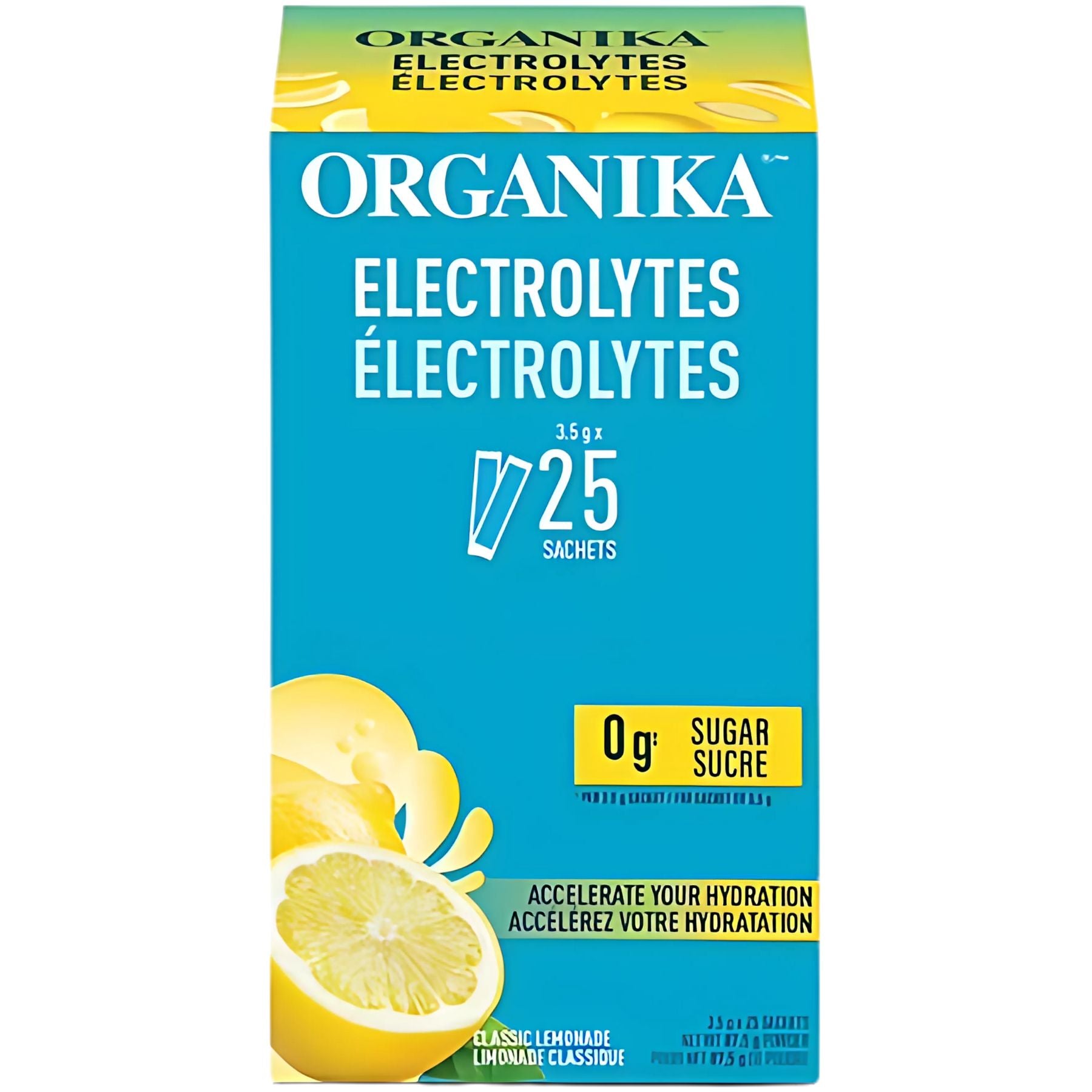 Organika Electrolytes Classic Lemonade On-the-Go Sachets 25x3.5g