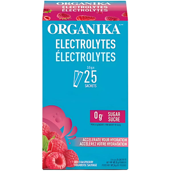 Organika Electrolytes Wild Raspberry On-the-Go Sachets 25x3.5g ...