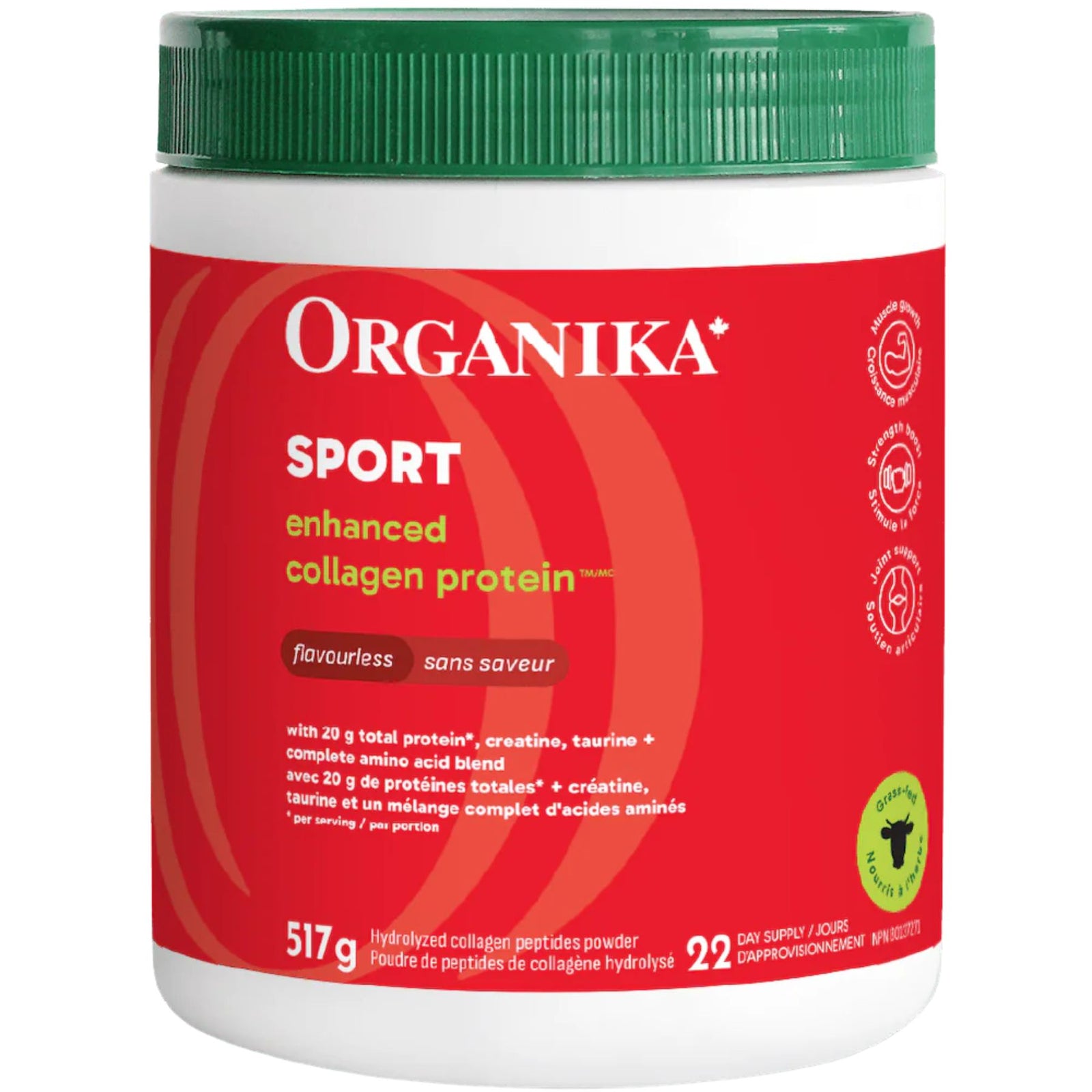 Organika Enhanced Collagen Protein Sport - Unflavoured 517g