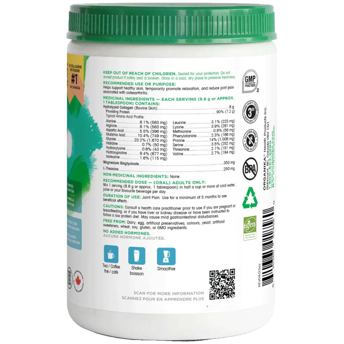 Organika Enhanced Collagen Relax 250g