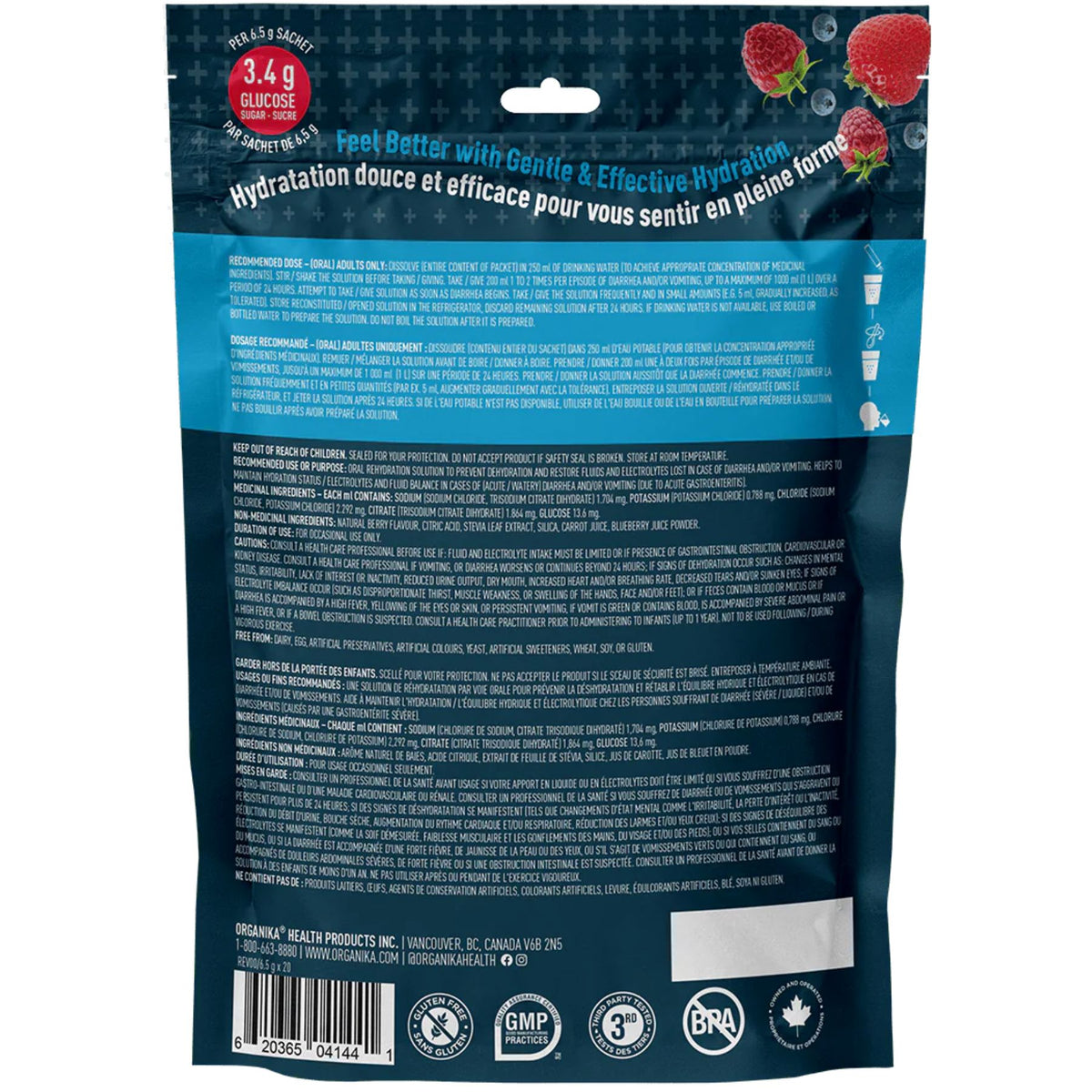 Organika Isotonic Electrolytes Sachets 6.5gx20 (Pouch)