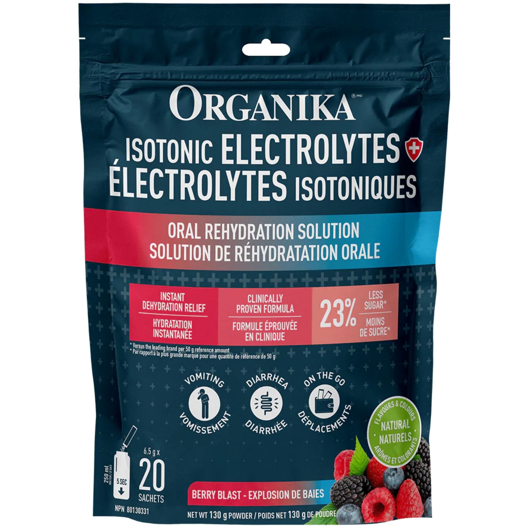 Organika Isotonic Electrolytes Sachets 6.5gx20 (Pouch)