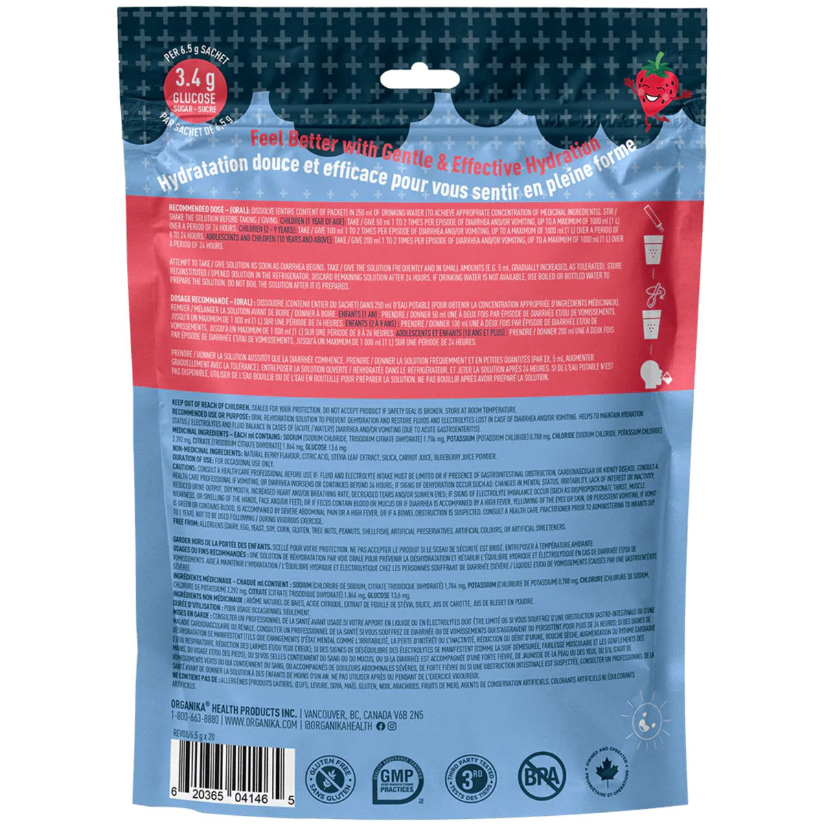 Organika Kids Isotonic Electrolytes Sachets 6.5gx20 (Pouch)