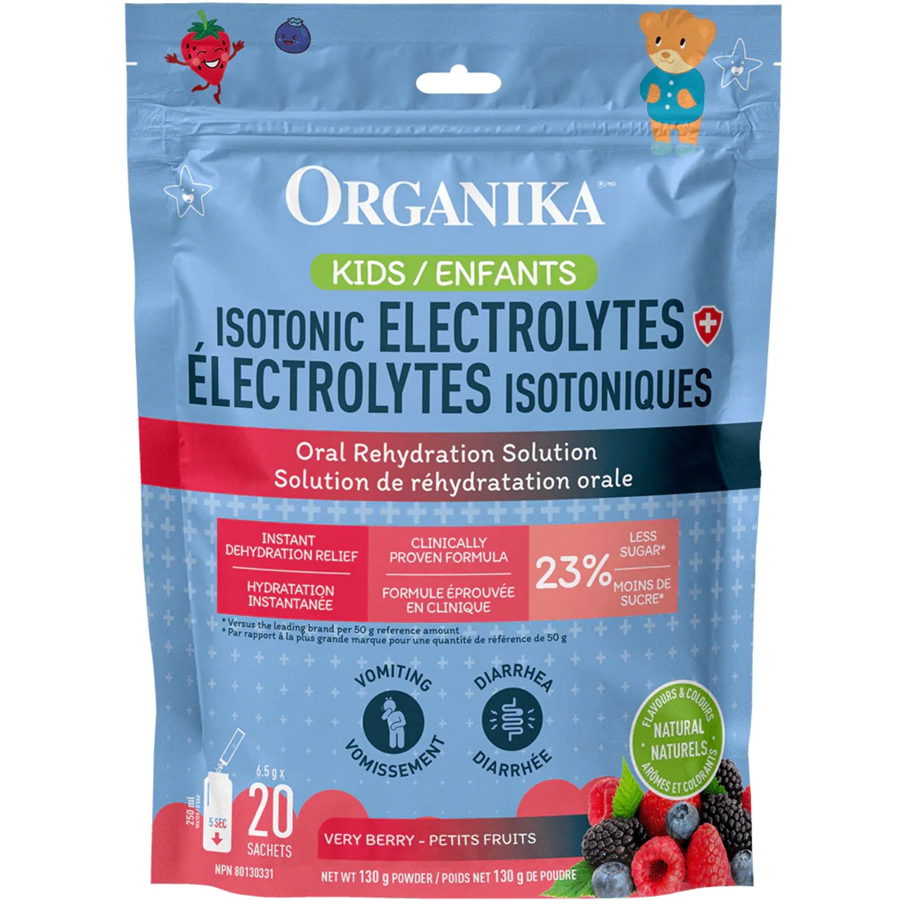 Organika Kids Isotonic Electrolytes Sachets 6.5gx20 (Pouch)