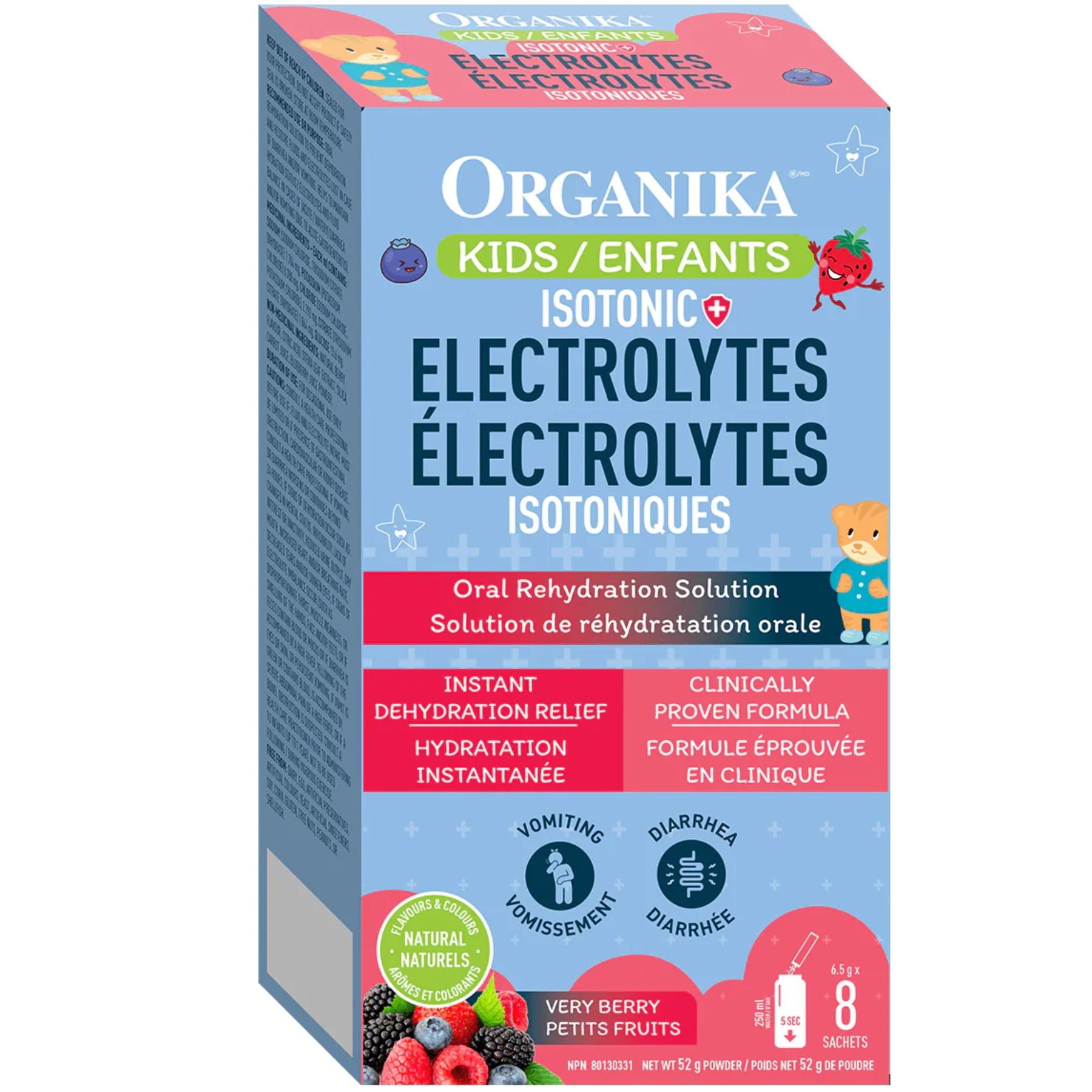 Organika Kids Isotonic Electrolytes Sachets 6.5gx8 (Box)