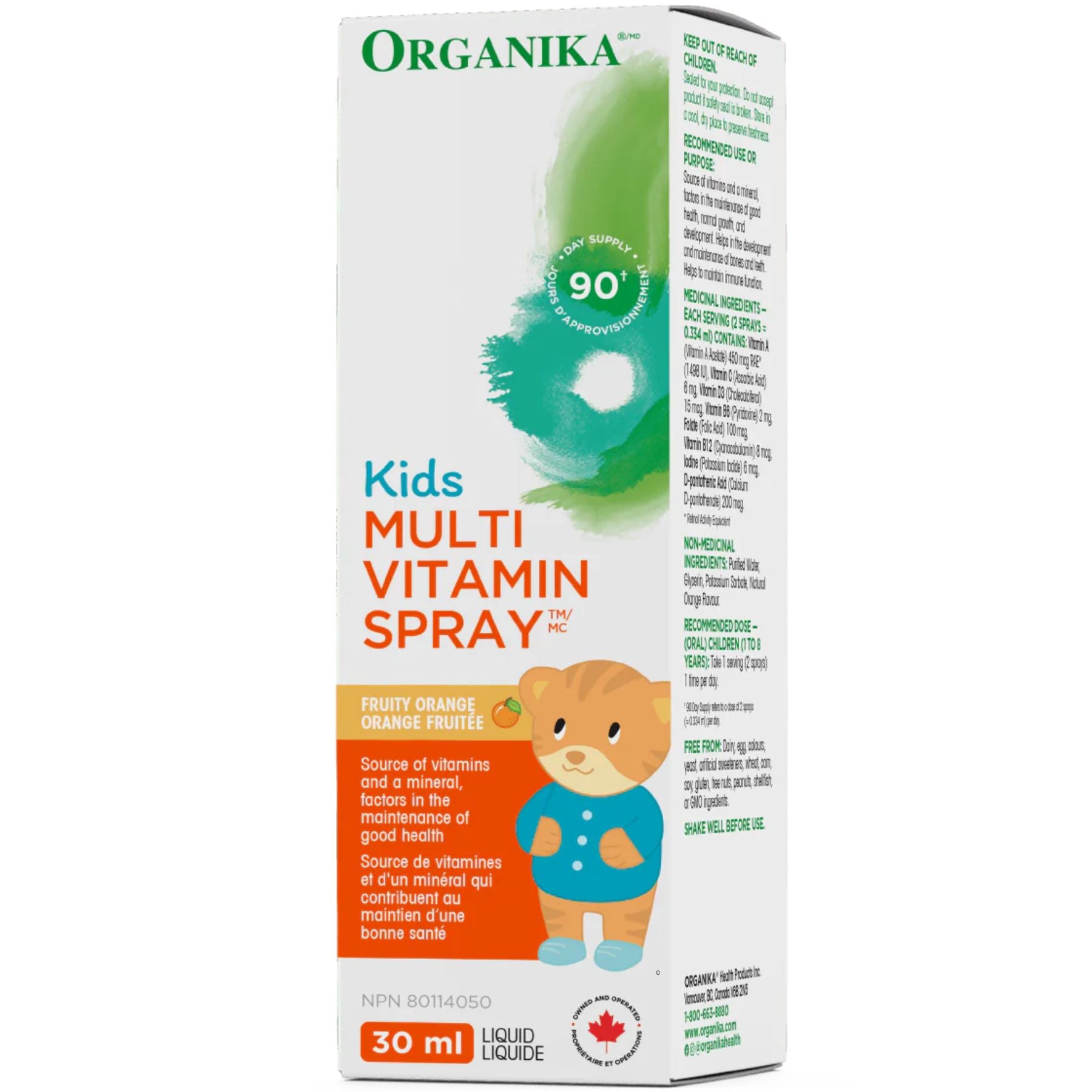 Organika Kids Multi Vitamin Spray 30ml