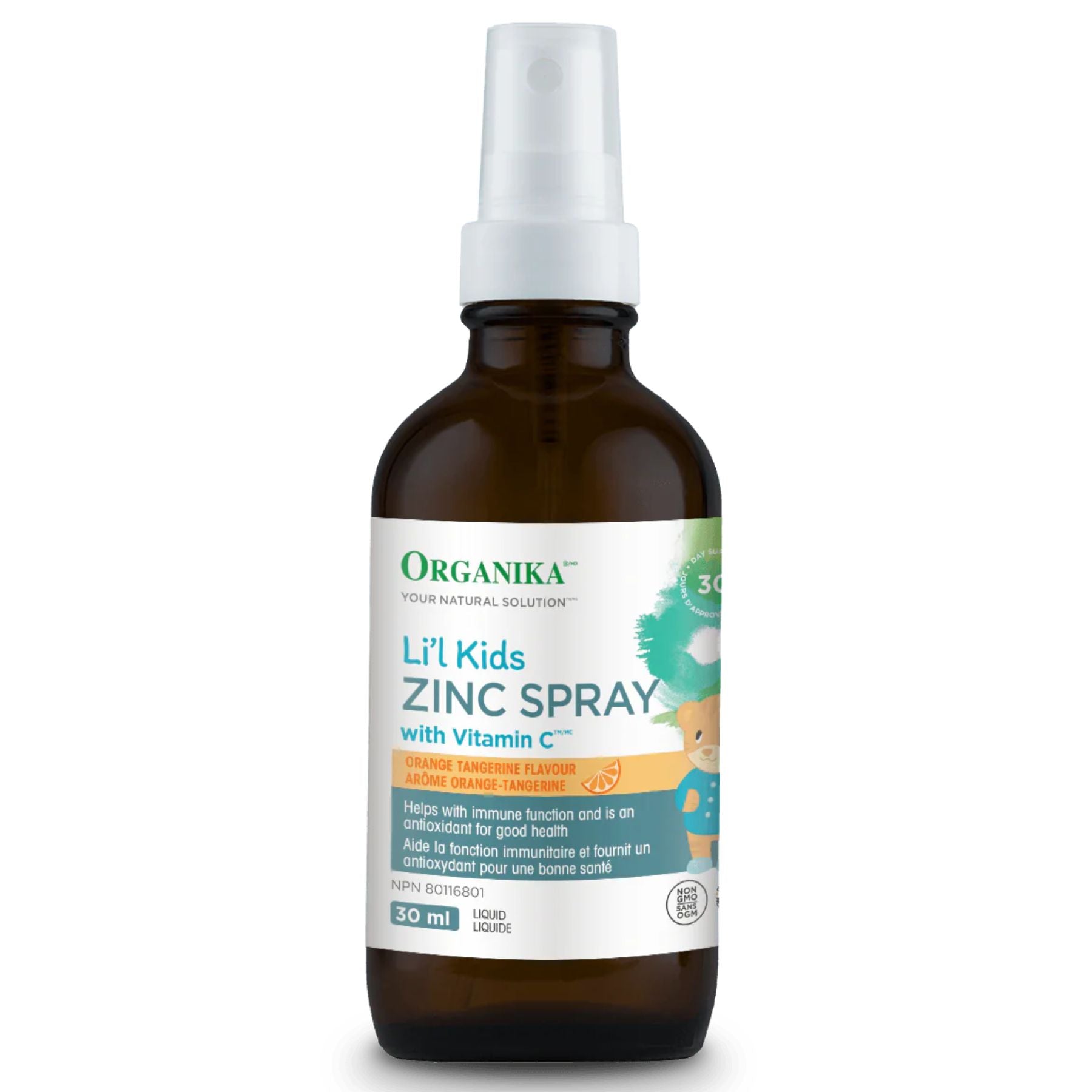 Organika Li'l Kids Zinc Spray + Vitamin C 30ml