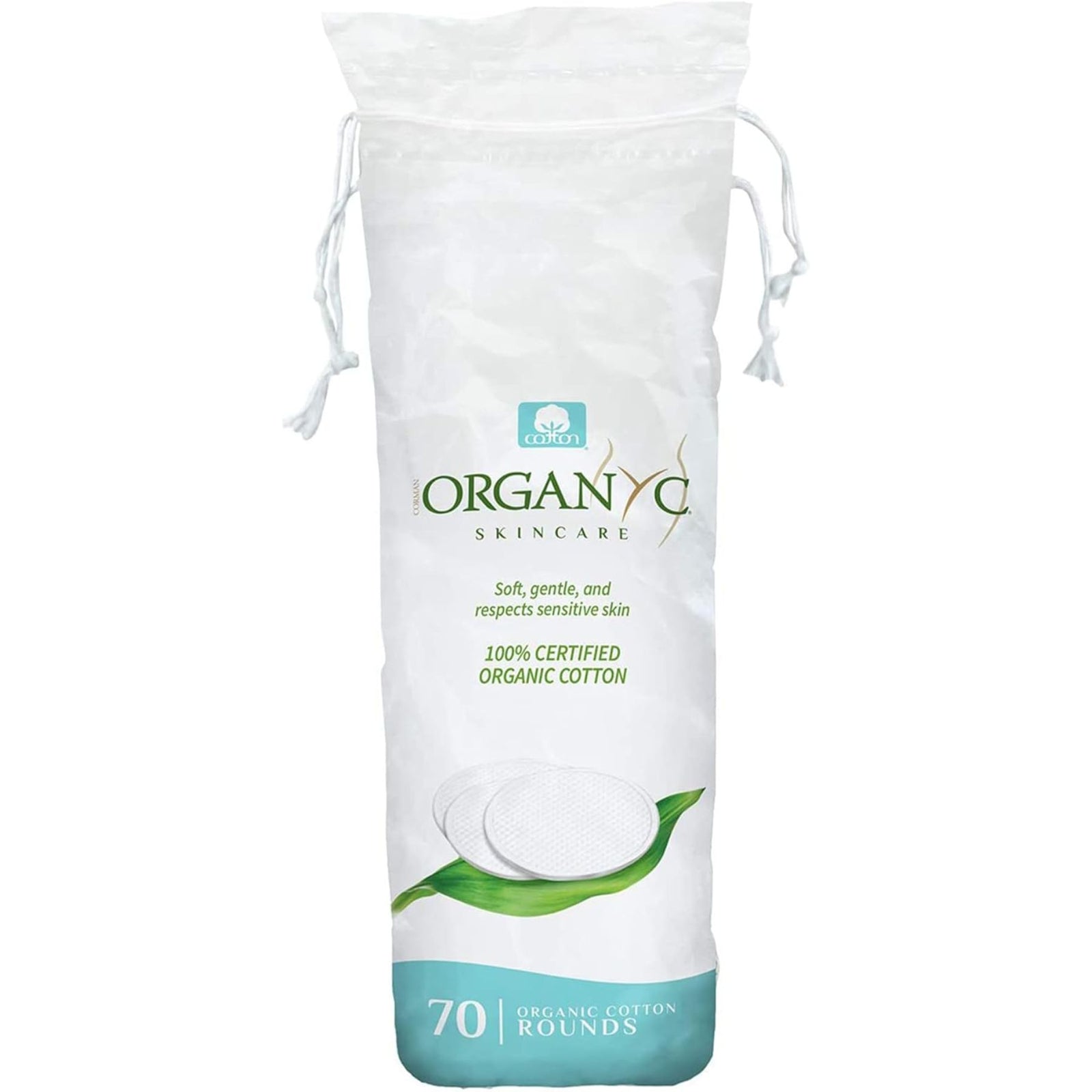Organyc Cotton Rounds 70ct