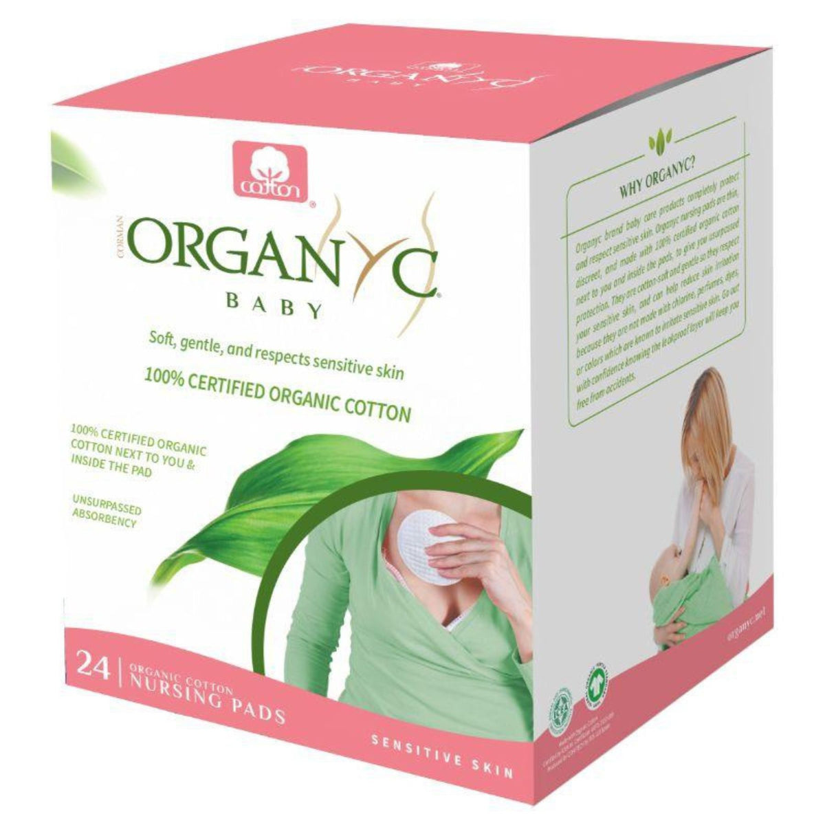 Organyc Organic Cotton Pads 24ct