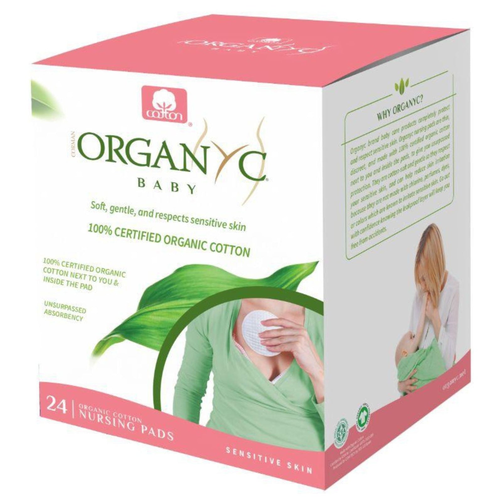 Organyc Organic Cotton Pads 24ct