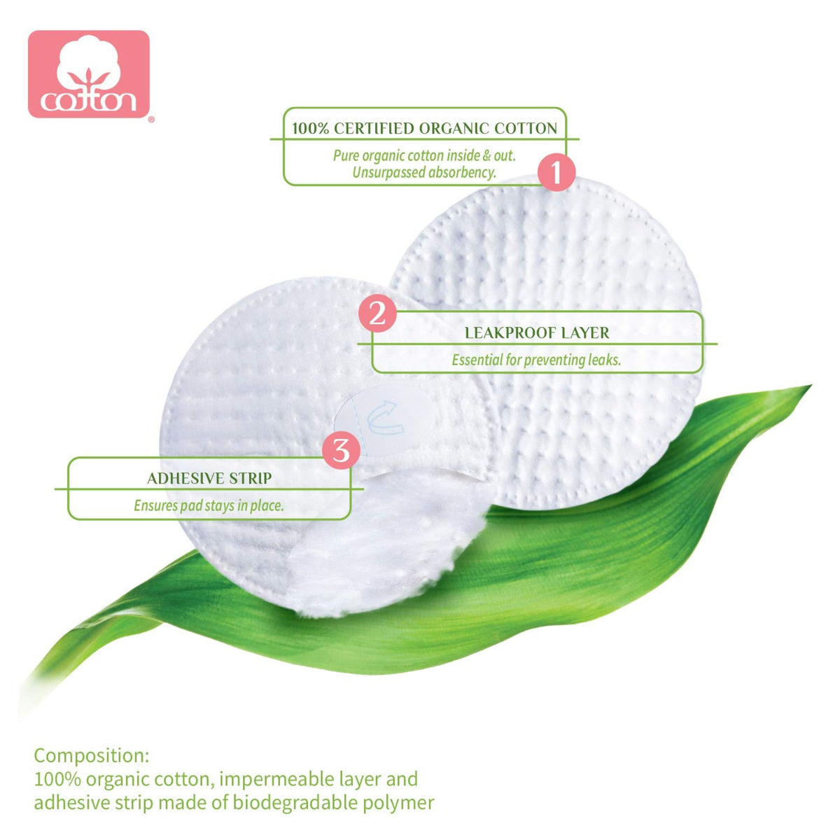 Organyc Organic Cotton Pads 24ct