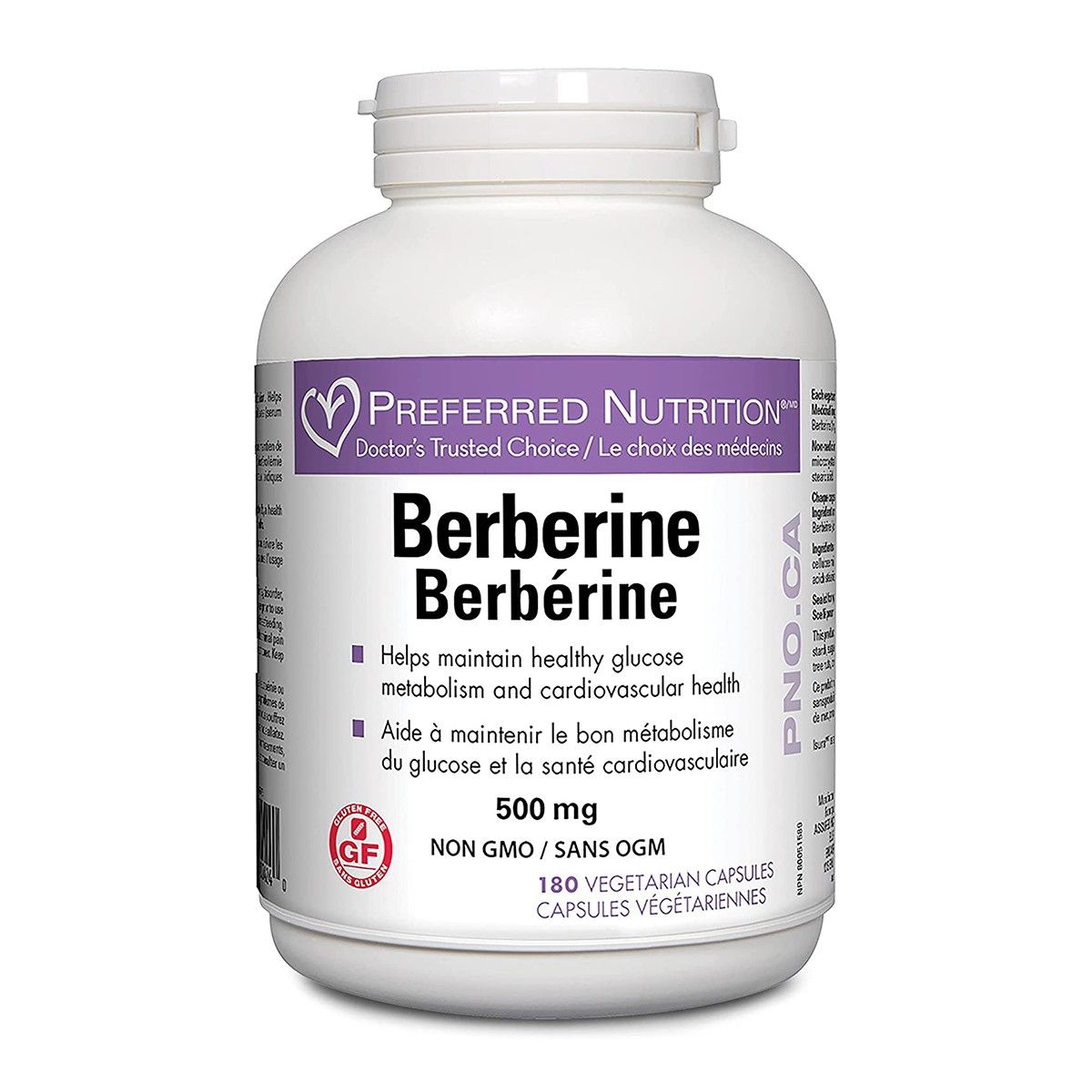Preferred Nutrition Berberine 500mg 180s