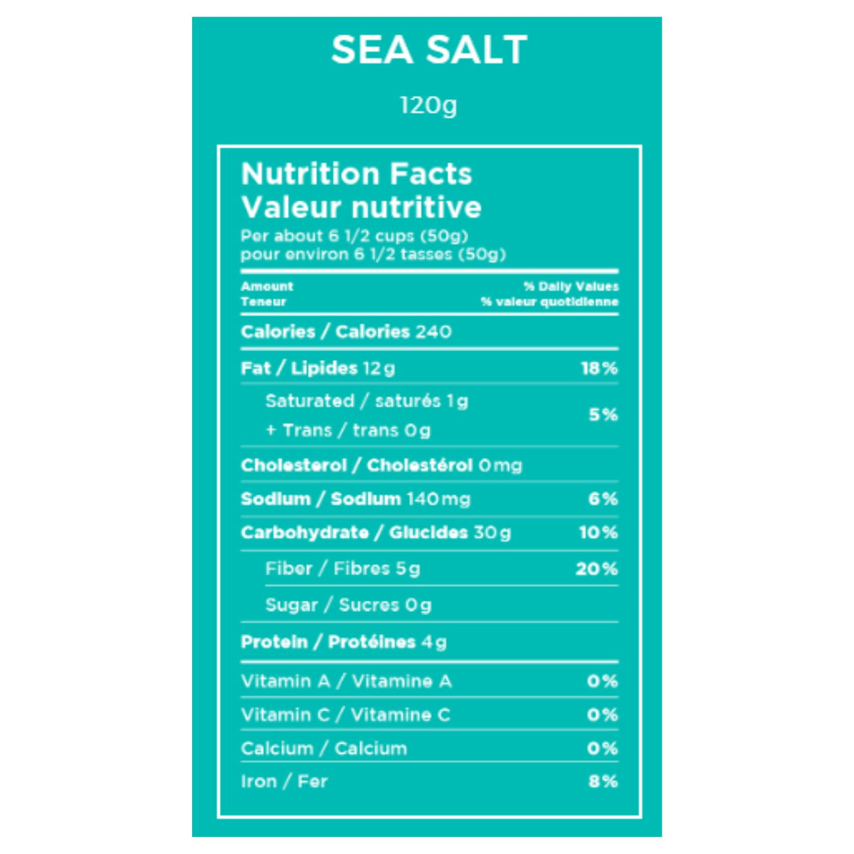 Pur Popcorn Sea Salt 200g