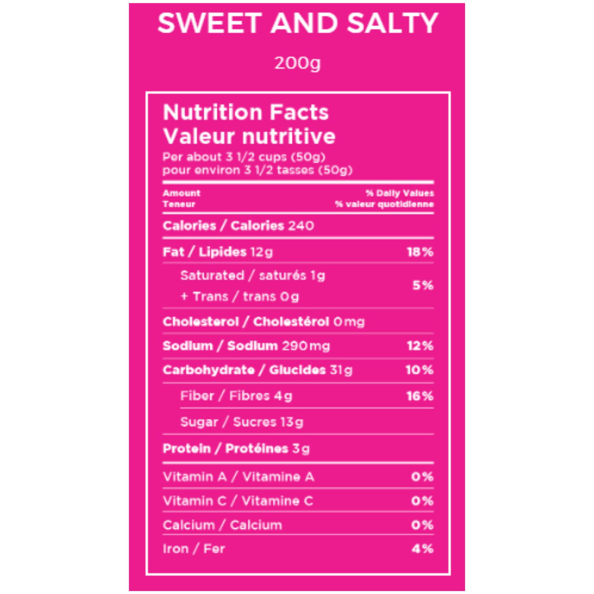 Pur Popcorn Sweet & Salty 200g