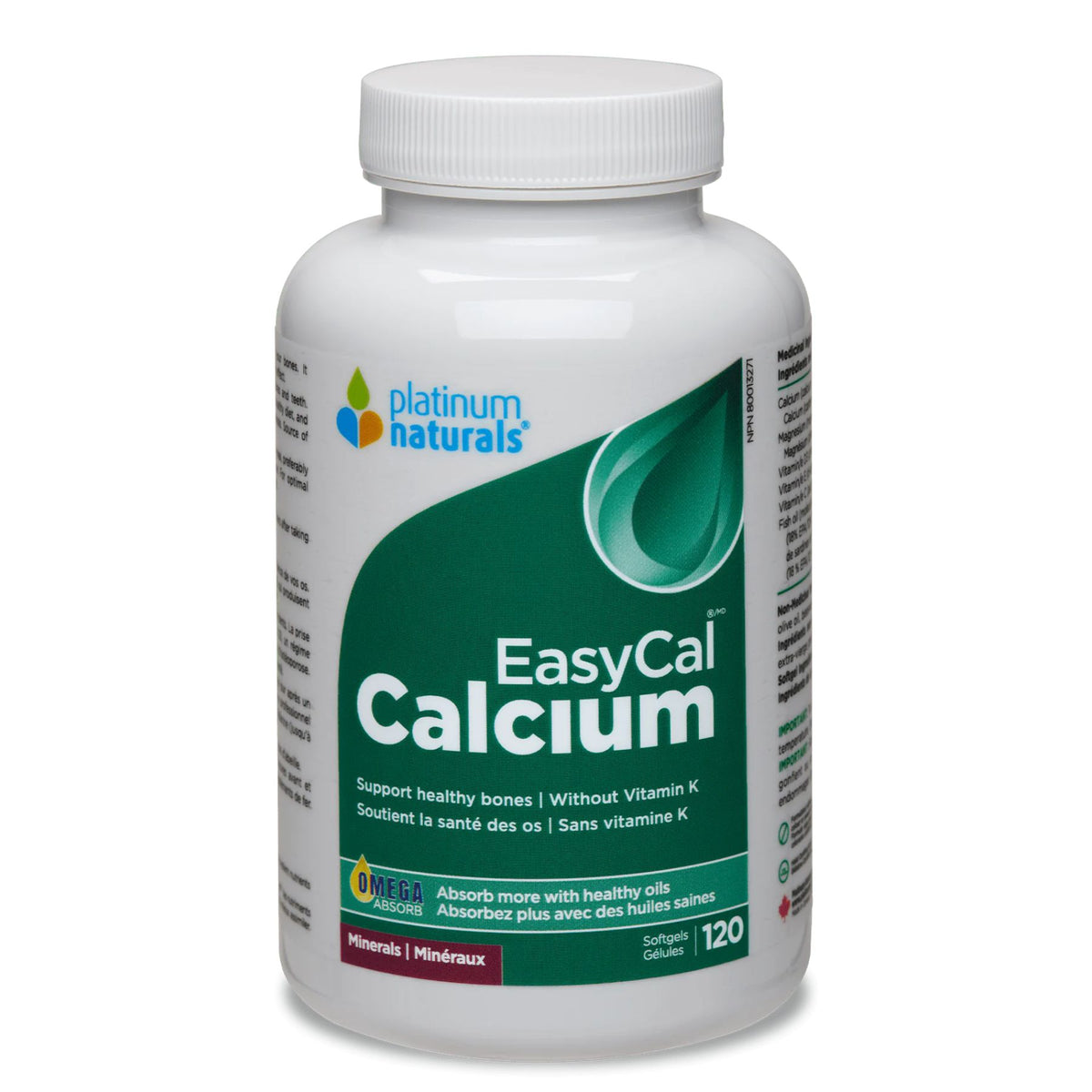 Platinum Naturals EasyCal Calcium 120s