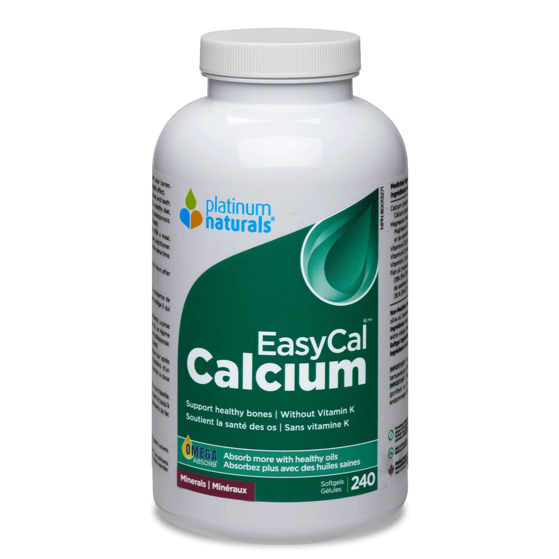 Platinum Naturals EasyCal Calcium 240s