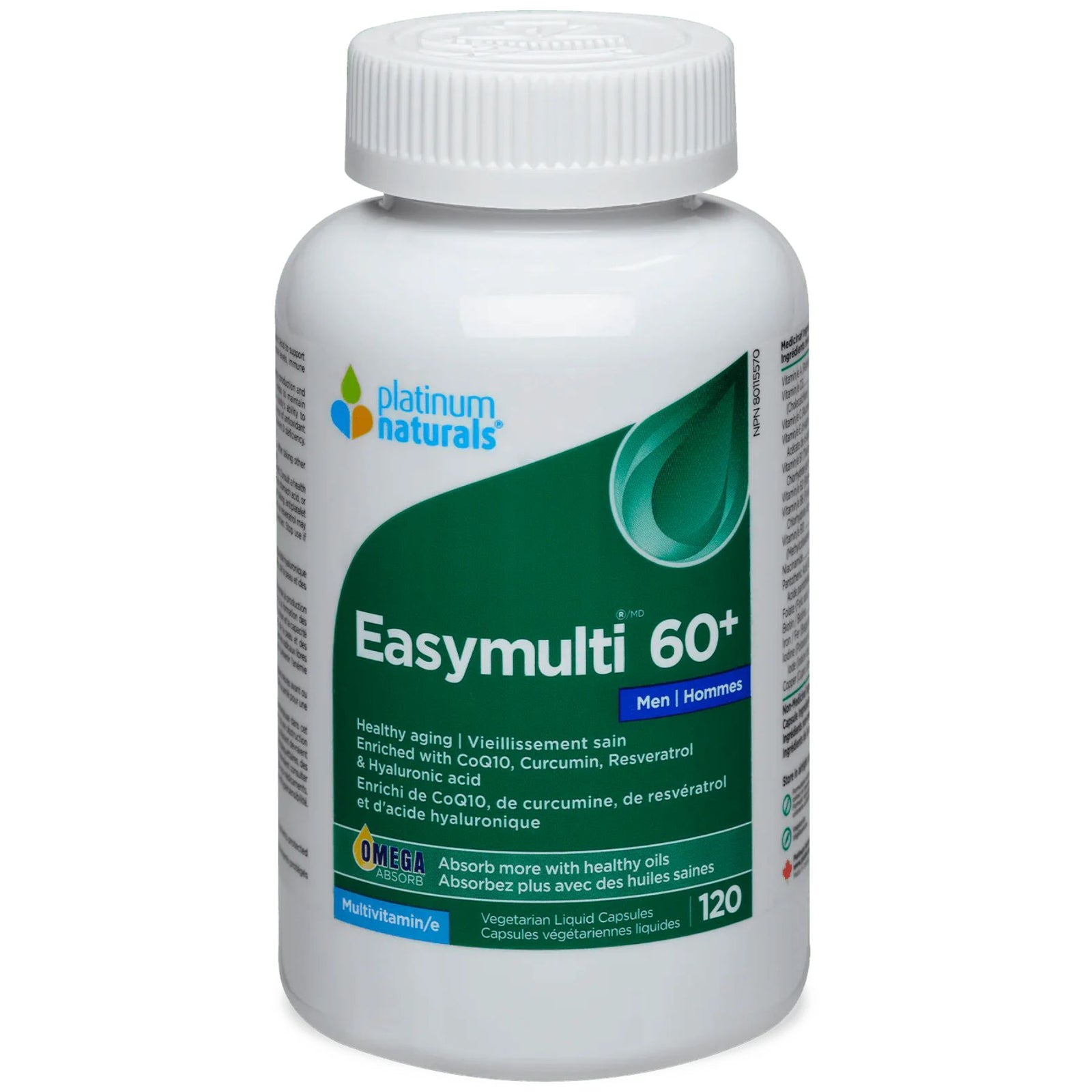 Platinum Naturals Easymulti 60+ Men 120s