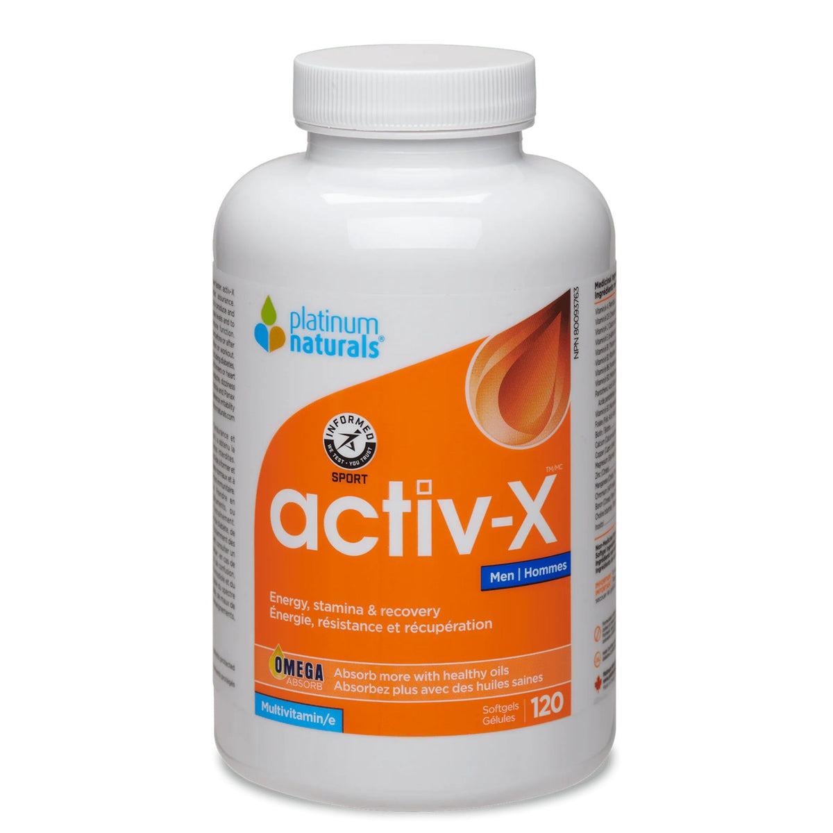 Platinum Naturals Activ-X For Men Multivitamin 120s