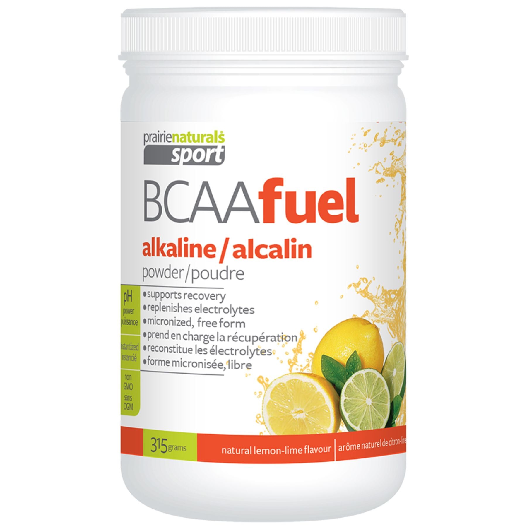 Prairie Naturals BCAA Fuel pH Balanced - Lemon Lime 315g