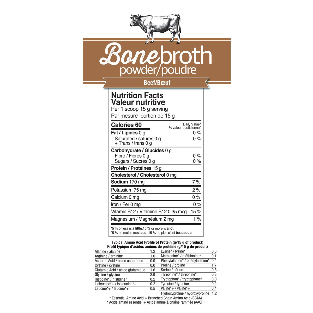 Prairie Naturals Beef Bone Broth Powder 300g