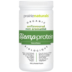 Prairie Naturals Organic Hemp Protein Unflavoured 400g