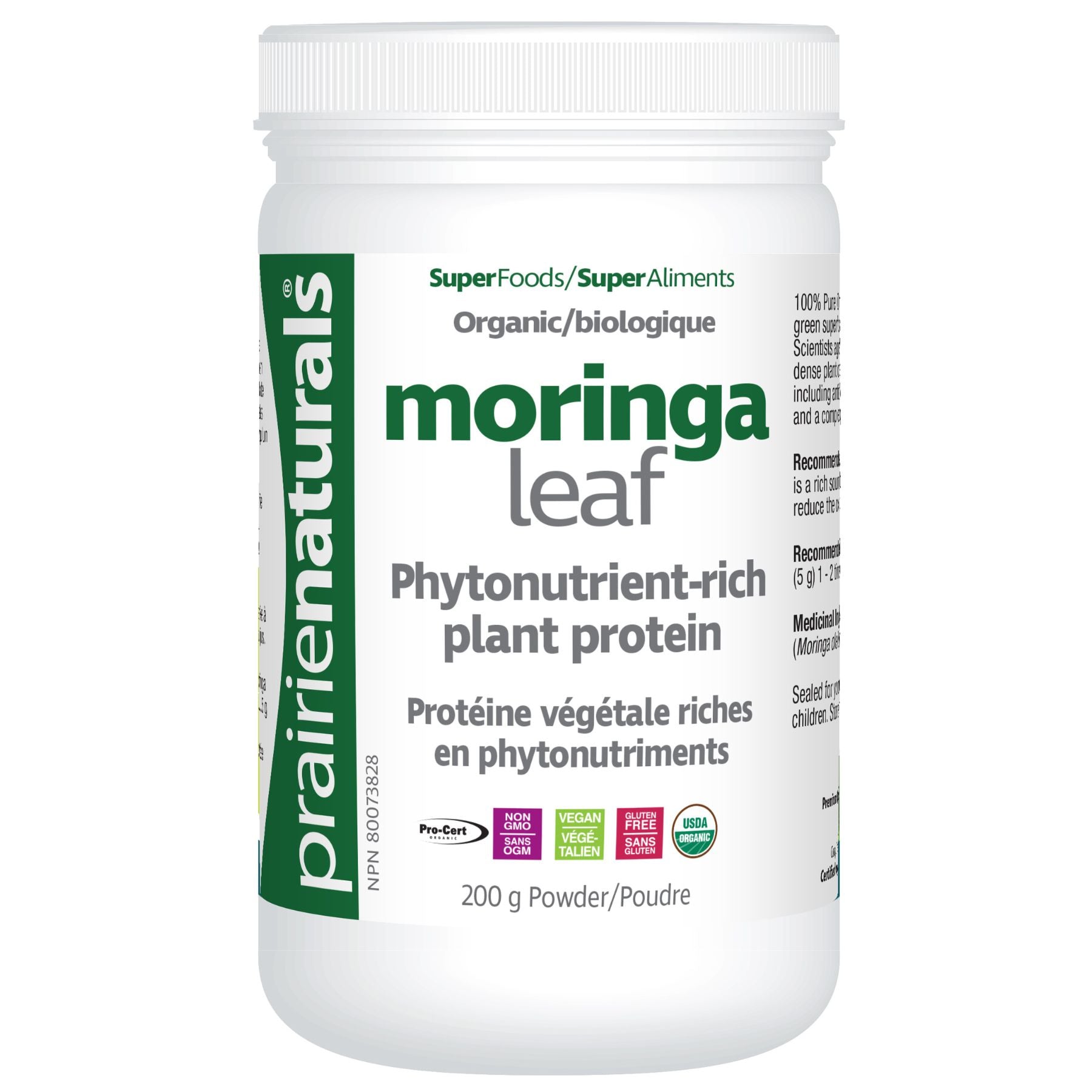 Prairie Naturals Moringa Powder 200g