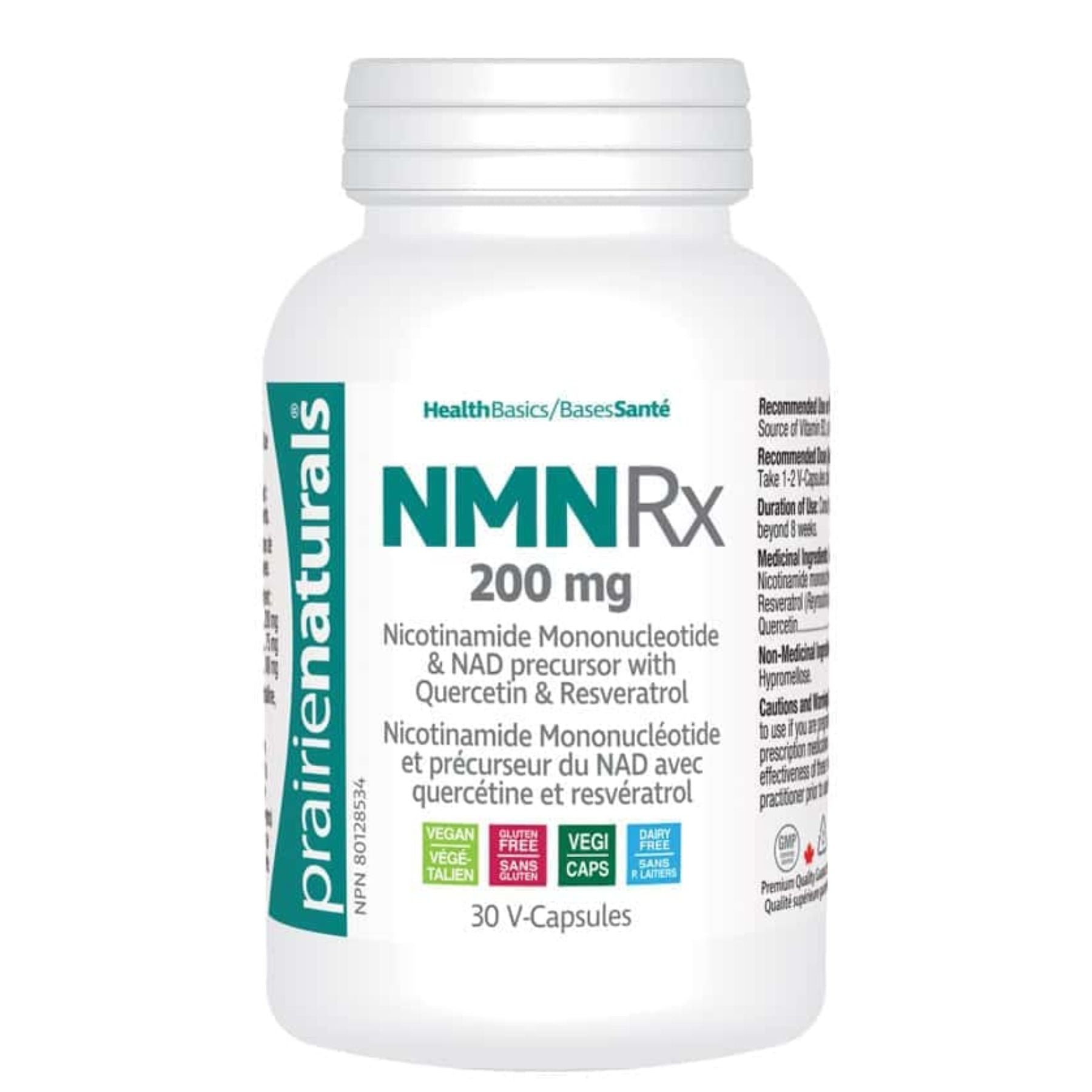 Prairie Naturals NMN Rx 200mg 30s