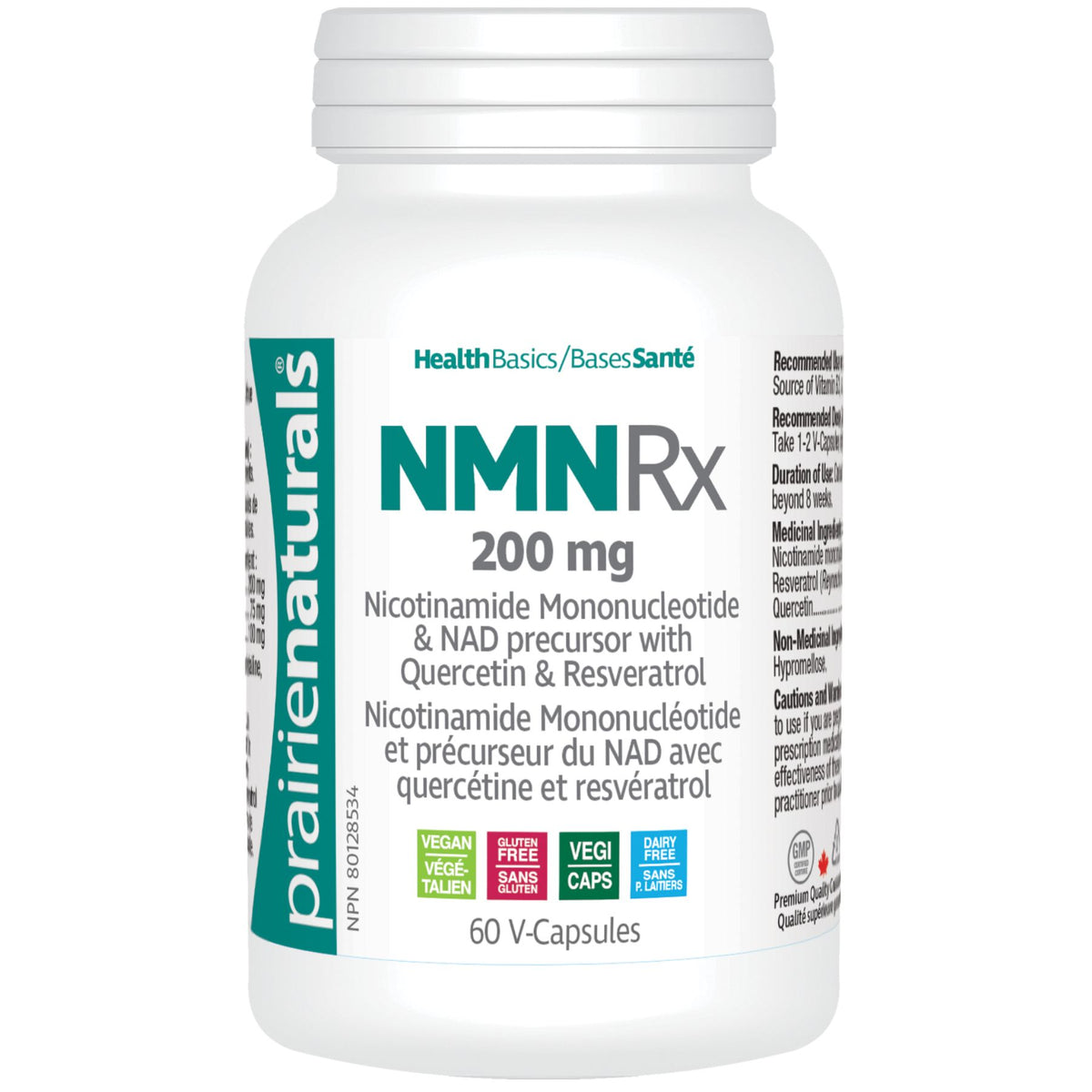 Prairie Naturals NMN Rx 200mg 60s