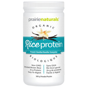 Prairie Naturals Organic Rice Protein - French Vanilla 360g