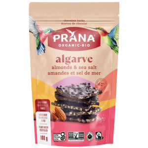 Prana Algarve Chocolate Bark with Almonds & Sea Salt 100g